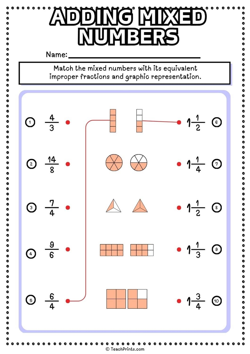 Free Adding Mixed Numbers Worksheets Teach Prints