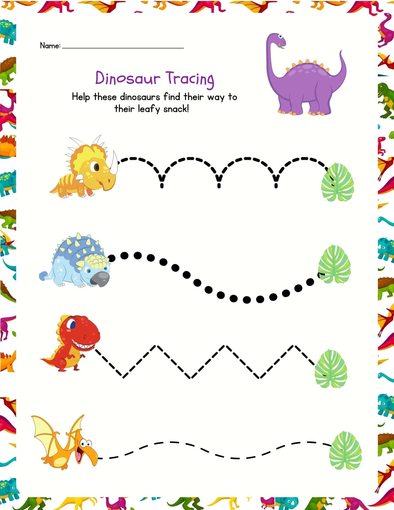 Free Colorful Printable Tracing Worksheets For Kids Kids Play And Create