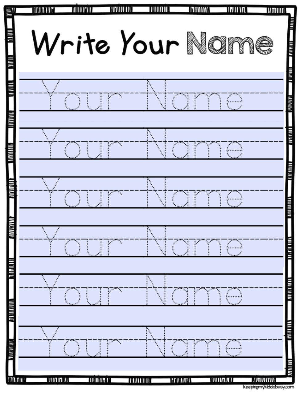 FREE Editable Name Tracing Activity Type Student Names And Worksheets Library