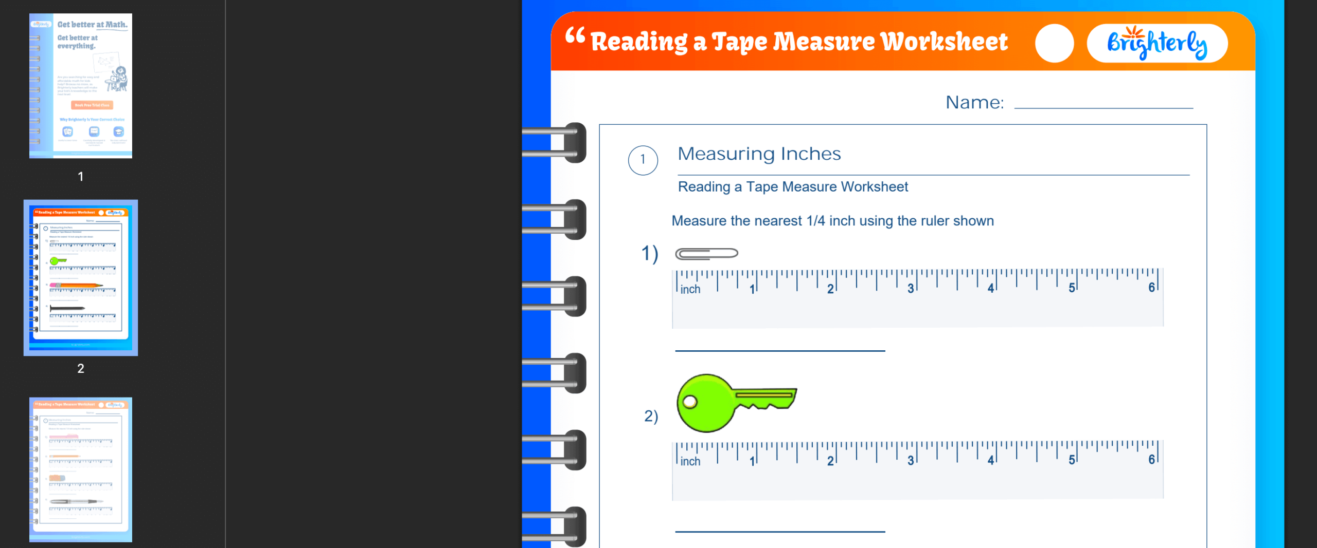Reading A Tape Measure Worksheets Free Printable 