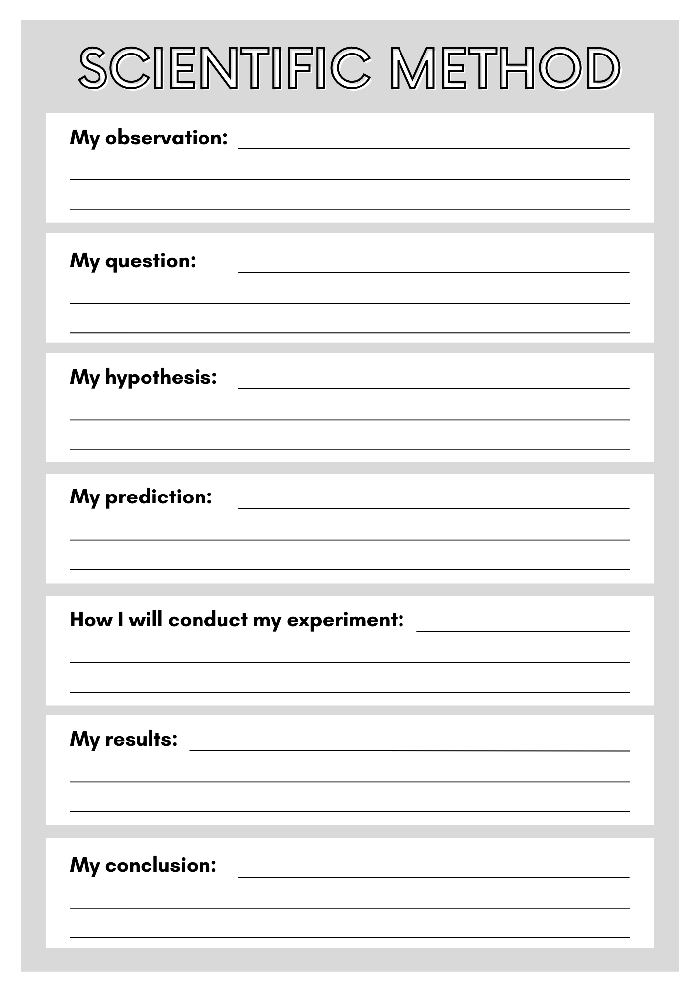 Scientific Method Worksheet U0026 Example For Kids STEM Smartly