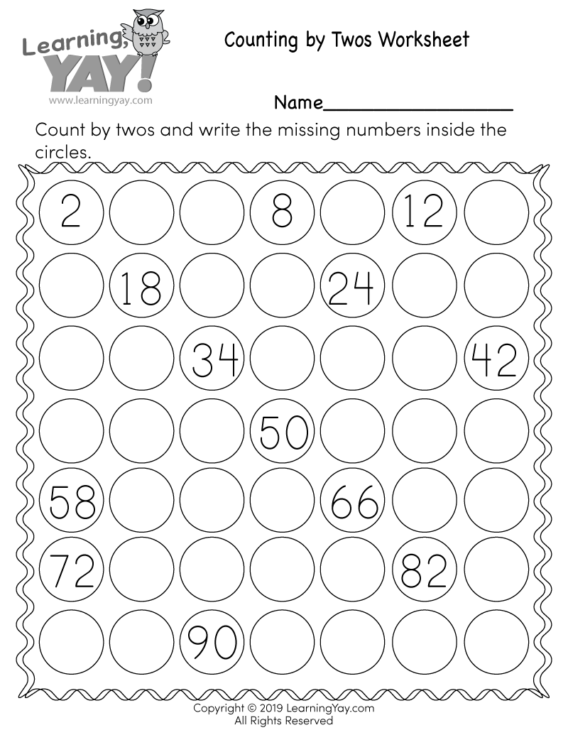 Skip Counting By 2s Worksheet For 1st Grade Free Printable Worksheets Library