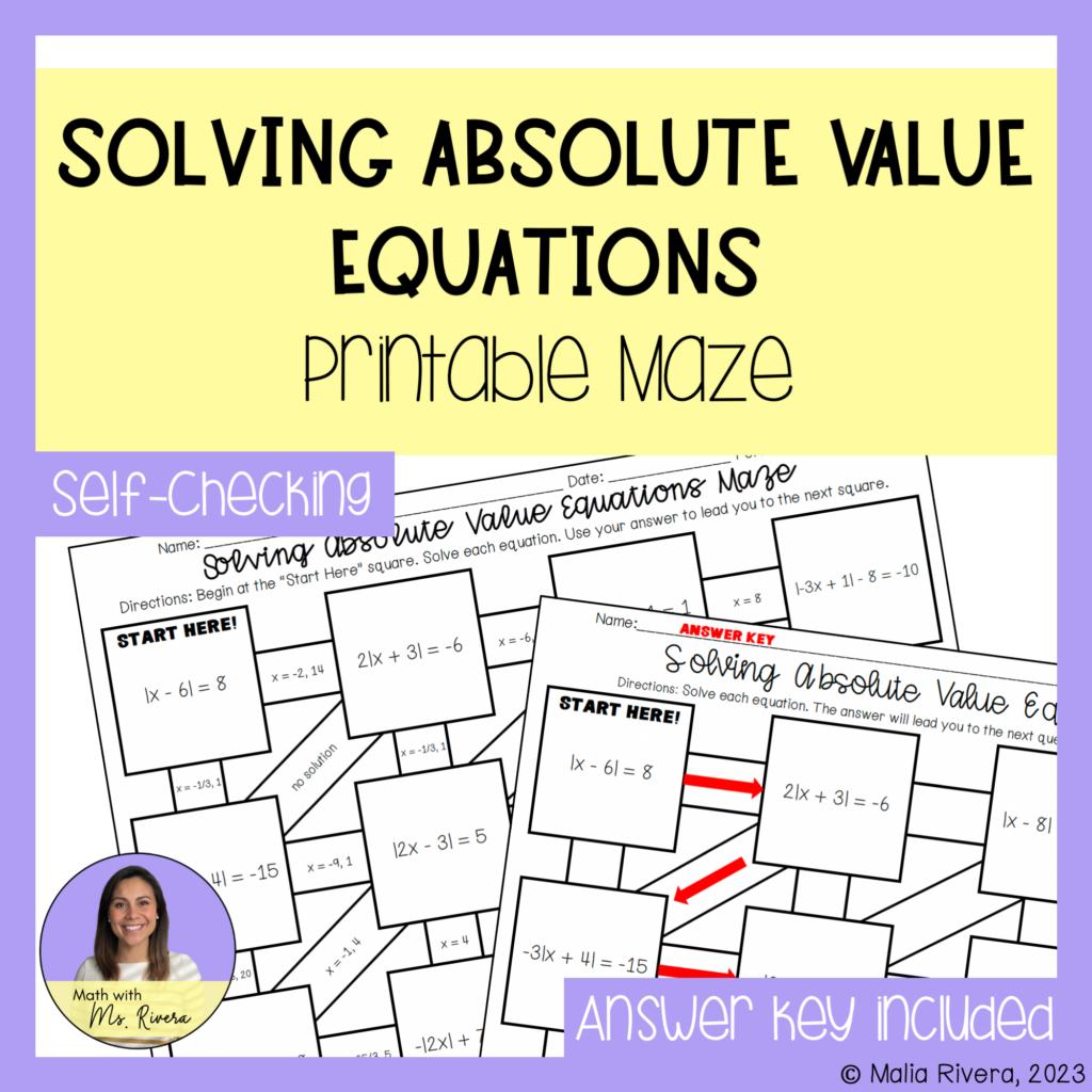 Absolute Value Equations Worksheet - Elmo Coloring Sheets