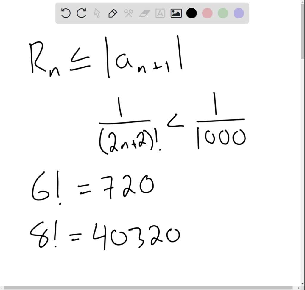 Use The Alternating Series Remainder Theorem To Determine The Smallest Number Of Terms Required To Approximate The Sum Of The Series With An Error Of Less Than 0001 24 20i 54862
