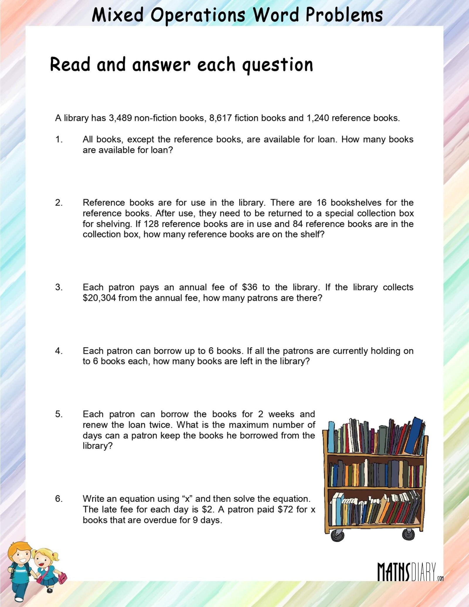 Word Problems Division And Multiplication Worksheets Math Worksheets MathsDiary