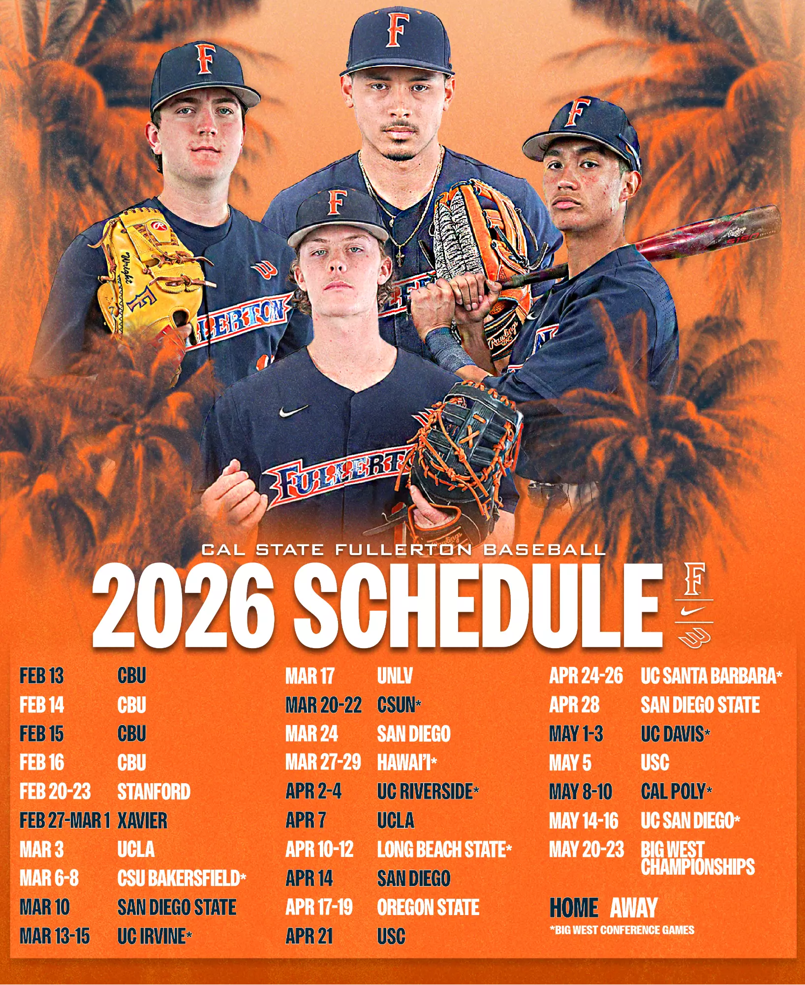 Baseball Announces 2026 Schedule aspx