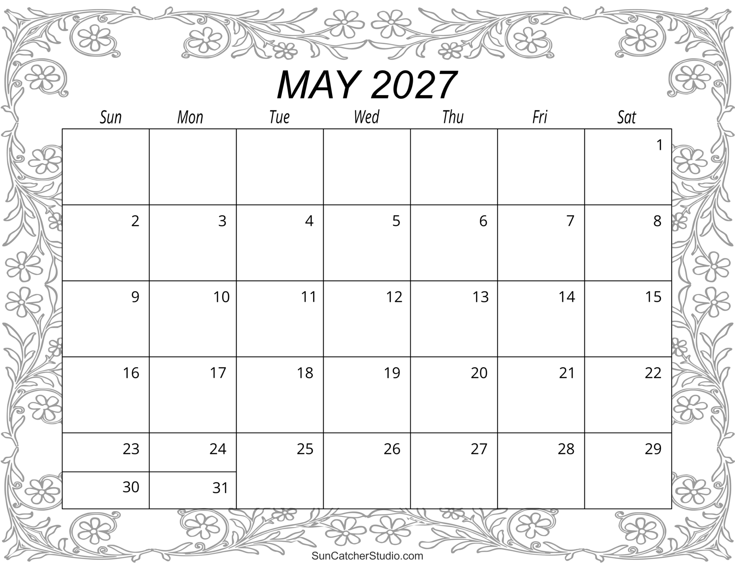 May 2027 Calendar